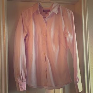 Pink Banana Republic Non Iron Button Down Shirt